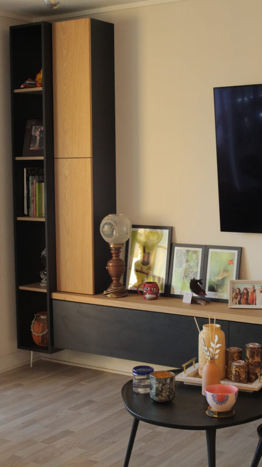 Mueble Flotante TV - Biblioteca